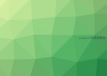 清新绿色多边形渐变背景图