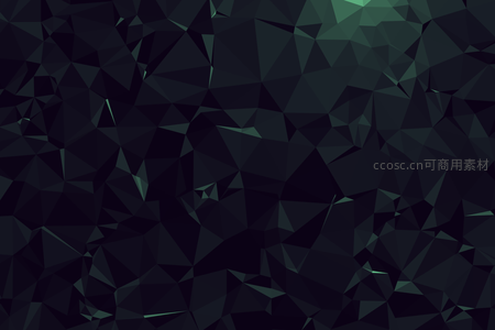 墨绿黑灰多边形背景