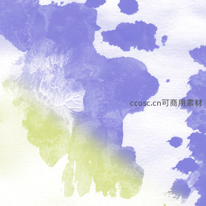 蓝黄渐变水彩抽象肌理图
