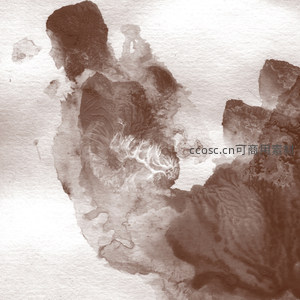 复古棕调水墨肌理图