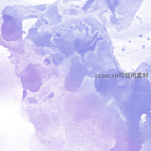 淡雅蓝紫水彩渲染背景图