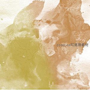 复古黄棕水彩肌理装饰图