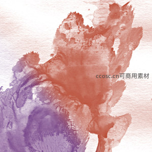 红紫渐变水彩艺术肌理图