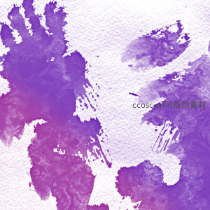 紫色水彩晕染艺术背景