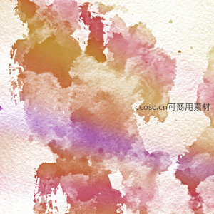 多彩水彩混合渲染图案