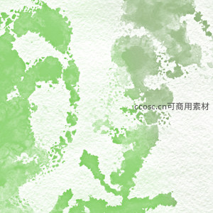 清新薄荷绿水彩肌理