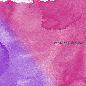 粉紫交融水彩抽象画布