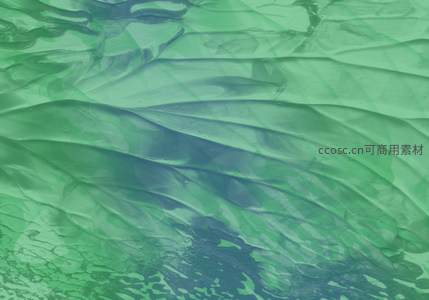 翠绿透明的层叠纹理效果