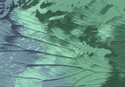 绿意盎然的抽象地貌纹理特写