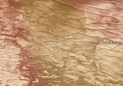 暖色调褶皱地貌如古老羊皮卷