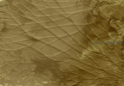 金色褶皱质感表面