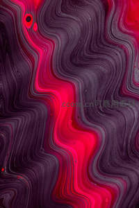 紫黑与玫红流动波纹背景