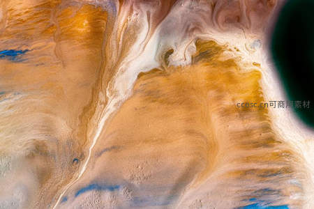 暖色调流体交融，如沙漠风暴般壮丽