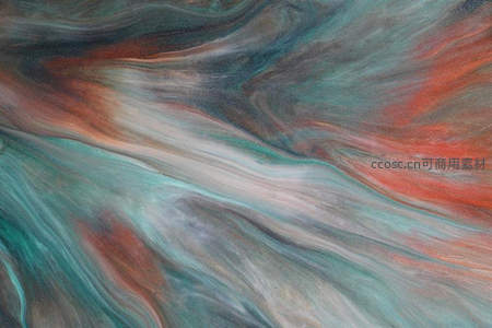 红绿灰交织流体风暴