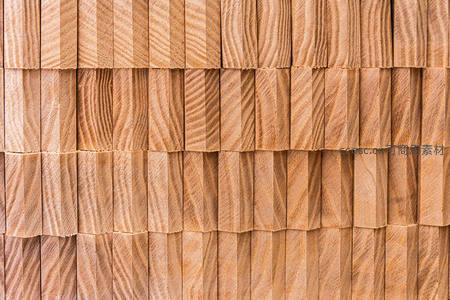 整齐排列木块纹理墙面