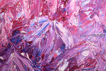 粉紫交织的狂野笔触，释放艺术激情