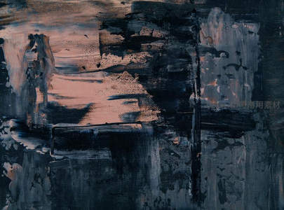 深色抽象画布上的笔触与纹理