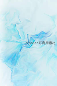 淡蓝水墨晕染艺术效果