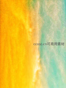 金黄与薄荷绿的梦幻渐变纹理