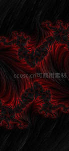 暗夜烈焰：红黑交织的抽象风暴