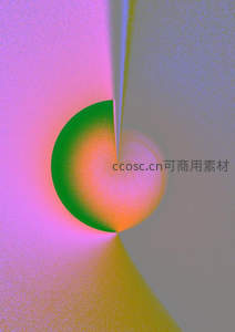 霓虹渐变几何光影的现代艺术