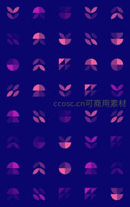 紫色渐变几何图形重复排列