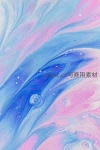 梦幻蓝粉流体艺术抽象背景
