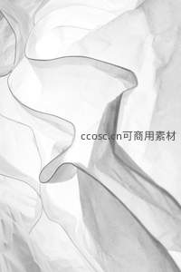 黑白丝绸褶皱的优雅曲线