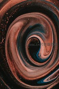 漩涡星云般的抽象流体艺术图
