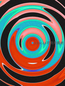 彩色漩涡中心的迷幻视觉隧道