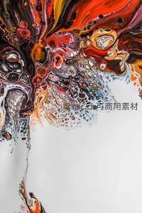 炽热熔岩般的流体色彩爆发