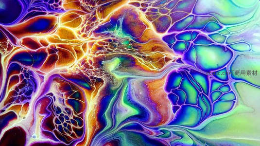 霓虹细胞网络的奇幻微观世界