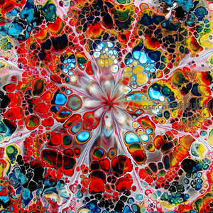 万花筒爆炸：绚烂色彩的对称盛宴