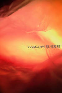 朦胧暖光中的红色纱幔