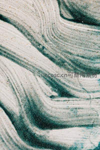 青灰与米白交织的流体纹理如大地脉络