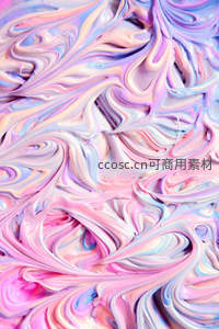 奶油色漩涡，温柔甜美的抽象画