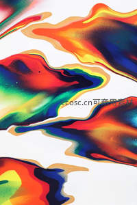 流彩溢彩的抽象艺术图案