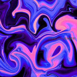 液态宇宙般的蓝紫漩涡