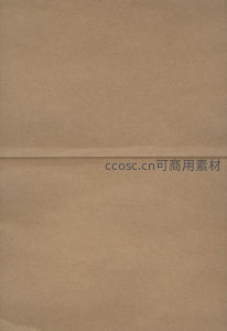 对折牛皮纸面特写