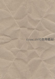 对称折叠牛皮纸，中心十字褶皱形成几何图案