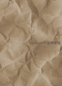 复古褶皱牛皮纸特写