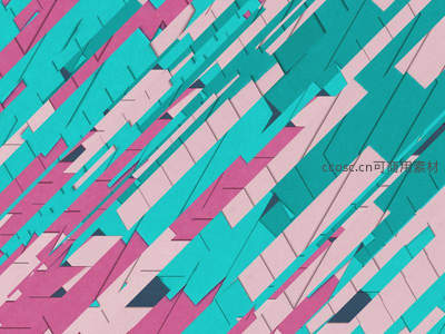 粉蓝交错立体几何