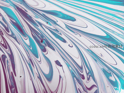 水彩晕染波纹，清新蓝白紫梦幻纹理