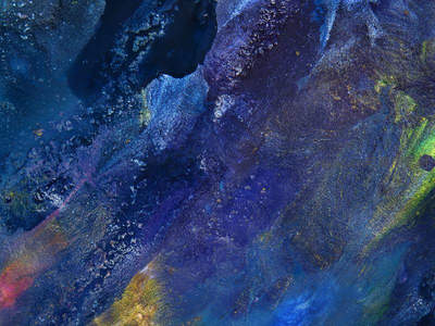 炫彩宇宙尘埃的奇幻特写