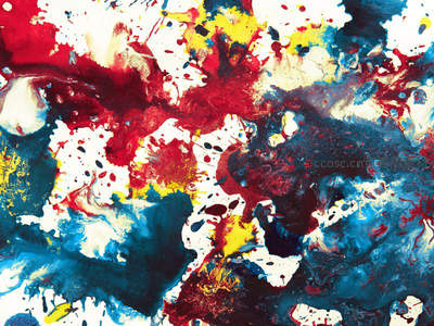 多彩泼墨抽象艺术狂野视觉盛宴