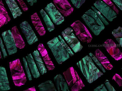 紫绿交织的抽象几何艺术图案