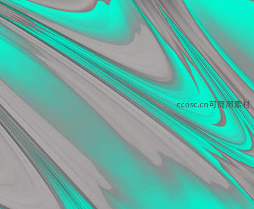 青灰流动的液态抽象画