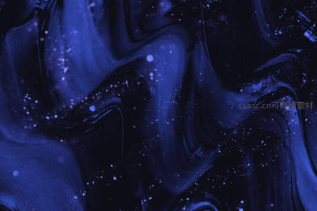 深蓝星云：宇宙深处的流动诗篇