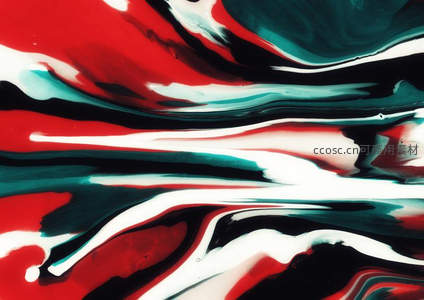 红黑白激荡：力量与优雅的抽象碰撞