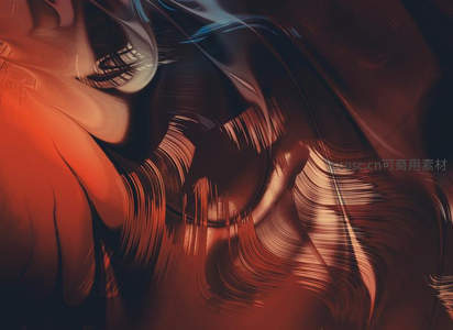 炽热漩涡中的神秘纹路